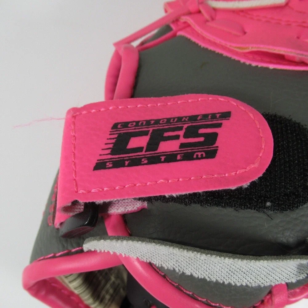 FRANKLIN Girls Pink Gray Contour Fit Baseball Glove RTP 22700 Durabond‎ LHG - Picture 3 of 9